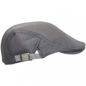 Newsboy Caps Ivy Cap Straw Weave Linen-Like Cotton Cabbie Newsboy Hat MZ30038 - Mesh_grey - C018W67EMLC $16.94