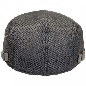 Newsboy Caps Ivy Cap Straw Weave Linen-Like Cotton Cabbie Newsboy Hat MZ30038 - Mesh_grey - C018W67EMLC $16.94