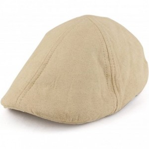 Newsboy Caps Plain Suede Ivy Cap Lined with Quilted Satin - Tan - CO186TINKGT $10.89