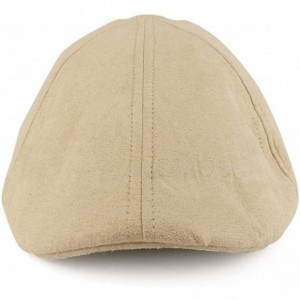 Newsboy Caps Plain Suede Ivy Cap Lined with Quilted Satin - Tan - CO186TINKGT $10.89