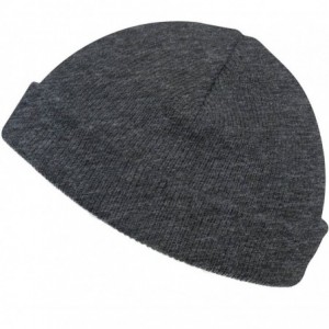 Skullies & Beanies Short Cuffless Beanies - Charcoal - C2112PDNVFX $7.55