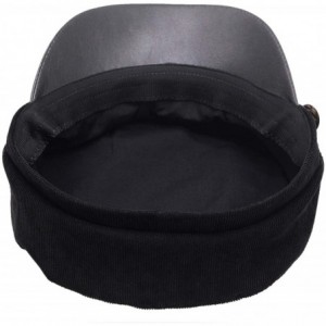 Berets Women Newsboy Hat Cap for Ladies Visor Beret Hat - 1a41-corduroy-black - CD18HZM6WO0 $12.14