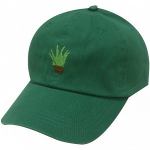 Baseball Caps Plant Cotton Baseball Dad Caps - Kelly Green - C212MZD4241 $12.77