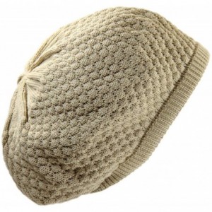 Skullies & Beanies 100% Cotton Classic Slouchy Rasta Beanie - Dark Beige - CS18TLE6EN2 $13.89