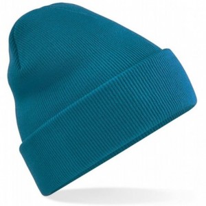 Skullies & Beanies Unisex Original Cuffed Beanie Winter Hat - Teal - CY1899HG37Q $7.22