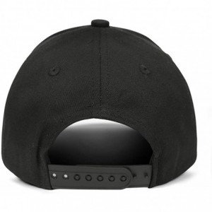 Baseball Caps Unisex Man's Baseball Cap Adjustable Mesh Caps Trucker Dad Hats Snapback Hat - Black-3 - CZ18A2ZKI5S $15.25