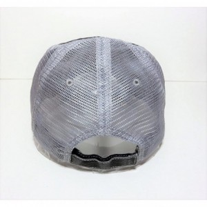 Baseball Caps White Glitter Barn Hair Don't Care Distressed Look Grey Trucker Cap Hat Farm - CU12O30RSPG $25.58