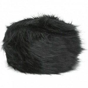 Cold Weather Headbands Faux Mink Fur Russian Style Winter Head-wear - Black Wrap Cap - CV12C4VSG7X $40.72