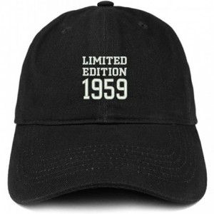 Baseball Caps Limited Edition 1959 Embroidered Birthday Gift Brushed Cotton Cap - Black - CA18CO95ZR7 $37.25