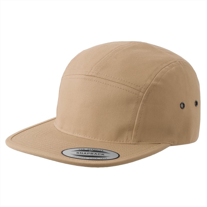 Men\'s Flexfit Classic Jockey Cap Khaki hat 7005 CG11LN0Y48R Clip-Closure - Adjustable 