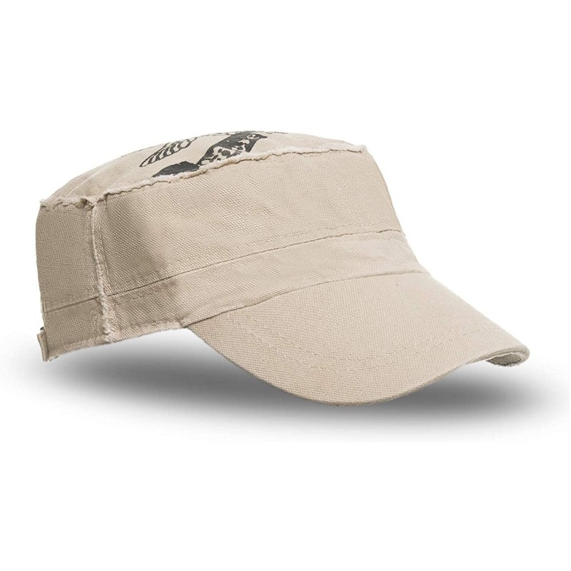 Baseball Caps Hat for Men Anti UV Sunburn Lightweight Breathable Cap - Beige Design - CF18I38M27A $8.90