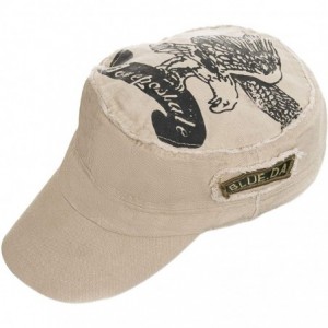 Baseball Caps Hat for Men Anti UV Sunburn Lightweight Breathable Cap - Beige Design - CF18I38M27A $8.90