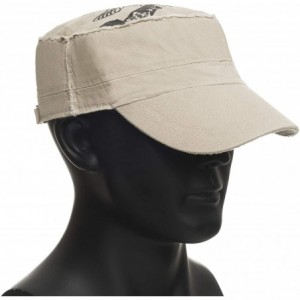 Baseball Caps Hat for Men Anti UV Sunburn Lightweight Breathable Cap - Beige Design - CF18I38M27A $8.90