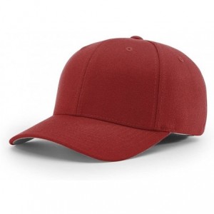 Baseball Caps 185 Twill R-Flex Blank Baseball Cap FIT HAT - Cardinal - CV1873LUOS2 $17.45