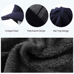 Skullies & Beanies Winter Patchwork Newsboy Outdoor - D-navy - CX18KMLAAK2 $12.37