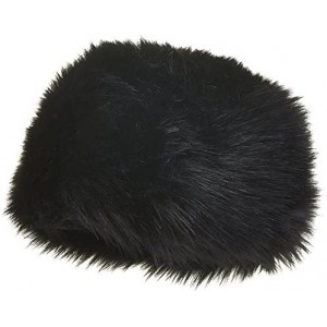 Cold Weather Headbands Faux Mink Fur Russian Style Winter Head-wear - Black Wrap Cap - CV12C4VSG7X $18.72