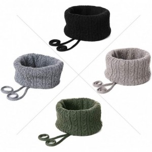 Skullies & Beanies Unisex Knit Beanie Visor Cap Winter Hat Fleece Neck Scarf Set Ski Face Mask 55-61cm - 99710-black - CE18LL...