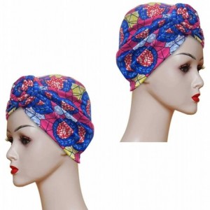 Skullies & Beanies Women Pre-Tied Bonnet Turban for Women Printed Turban African Pattern Knot Headwrap Beanie - CW192UXHD6R $...