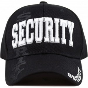 Baseball Caps Law Enforcement 3D Embroidered Baseball One Size Cap - 3. Security - Black - CW18ELTRYEZ $15.10