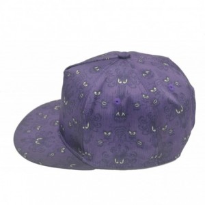 Baseball Caps Unisex Hip Hop Baseball Cap Adjustable Flat Bill Brim Snapback Hat - Haunted Mansion - CH18AU988N8 $8.77