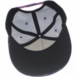Baseball Caps Unisex Hip Hop Baseball Cap Adjustable Flat Bill Brim Snapback Hat - Haunted Mansion - CH18AU988N8 $8.77