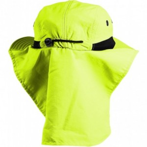 Sun Hats Headware Extreme Outdoor Condition Ear Neck Flap Protection Sun Hat - Light Neon Green - CX18GNIDDSO $17.13
