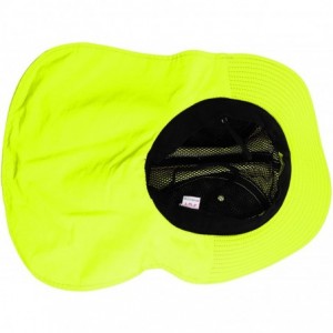 Sun Hats Headware Extreme Outdoor Condition Ear Neck Flap Protection Sun Hat - Light Neon Green - CX18GNIDDSO $17.13