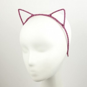 Headbands Multicolor Glitter Trendy Cat Ear Headband Accessories 12PC Set - CJ18C90I6WH $7.99