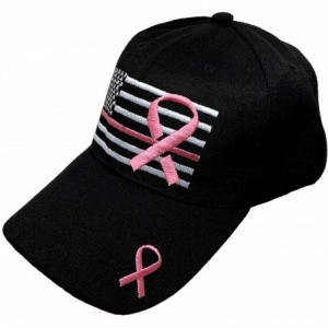 Baseball Caps Embroidered Pink Lives Matter Breast Cancer Awareness Pink Ribbon Adjustable Baseball Hat/Cap - Black & Pink - ...