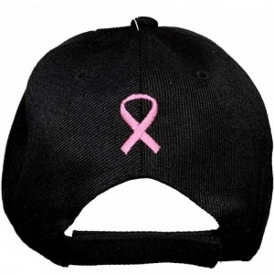 Baseball Caps Embroidered Pink Lives Matter Breast Cancer Awareness Pink Ribbon Adjustable Baseball Hat/Cap - Black & Pink - ...