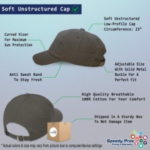 Baseball Caps Soft Baseball Cap Custom Personalized Text Cotton Dad Hats for Men & Women - Dark Grey - CV18DLDMRCW $22.09