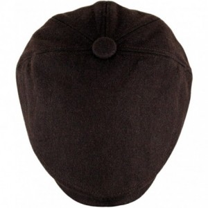 Newsboy Caps Men's 5 Panel Vintage Style Wool Blend Gatsby Ivy Newsboy Hat - Dark Brown - C9126FLEWDZ $13.14