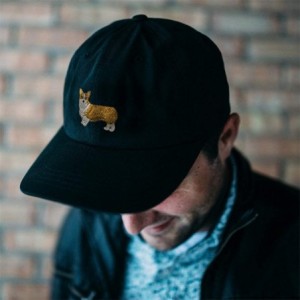 Baseball Caps Custom Soft Baseball Cap Pembroke Welsh Corgi Dog B Embroidery Twill Cotton - Dark Grey - CP18SIMQKH5 $13.06