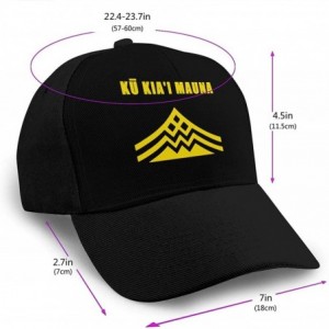 Baseball Caps Ku Kiai Mauna Kea Men Retro Adjustable Cap for Hat Cowboy Hat - Black - CH18YDH6QR3 $25.04