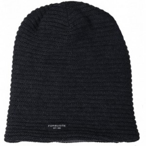 Skullies & Beanies Men Slouch Beanie Knit Long Oversized Skull Cap for Winter Summer N010 - B307-dark Grey - CZ18Y0XTOMK $10.38