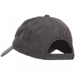 Baseball Caps Sailboat and Wave Embroidered Pigment Dyed Cap - Black - CW126E5RYMX $24.56