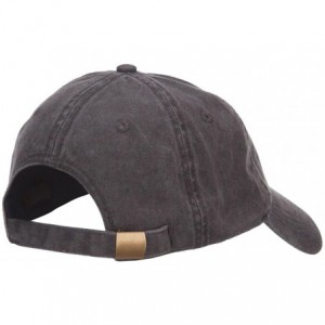 Baseball Caps Sailboat and Wave Embroidered Pigment Dyed Cap - Black - CW126E5RYMX $24.56