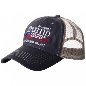 Baseball Caps Trump 2020 Keep America Great Campaign Embroidered USA KAG Hat - Baseball Trucker Mesh Back Cap - Kag-mesh-brow...