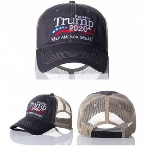 Baseball Caps Trump 2020 Keep America Great Campaign Embroidered USA KAG Hat - Baseball Trucker Mesh Back Cap - Kag-mesh-brow...
