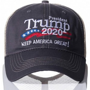 Baseball Caps Trump 2020 Keep America Great Campaign Embroidered USA KAG Hat - Baseball Trucker Mesh Back Cap - Kag-mesh-brow...