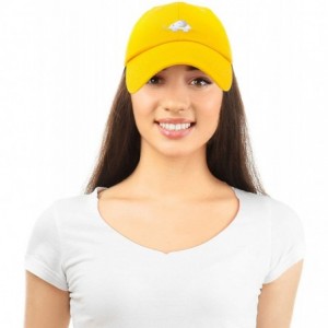 Baseball Caps Cute Elephant Hat Cotton Baseball Cap - Gold - CJ18LI2D38S $9.71