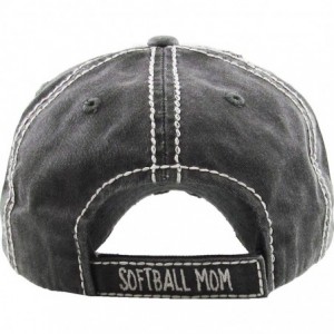 Baseball Caps Dog Mom Hats Mama Bear Bad Hair Day Pink Ribbon and Many More Womens Caps - Softball Mom - Black - CV18O45GE2Z ...