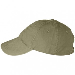 Baseball Caps Solid Low-Profile Pigment-Dyed Cap (145) - Khaki - CI1123PIJQJ $8.89