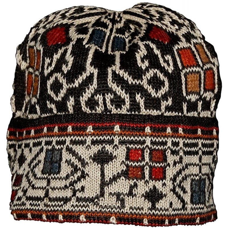 Skullies & Beanies Women's 100% Alpaca Wool Hat Knit Unisex Beanie Congo - CN11O58Y2PT $25.31