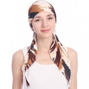 Skullies & Beanies Women Pre-Tied Head Scarves Floral Muslim Cap Turban Hat Bandana Headwrap - Style-5 - CV18SQZWRRY $16.39