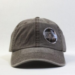 Baseball Caps Vintage Washed Cotton Adjustable Dad Hat Baseball Cap - Brown - C8123FG286V $15.83