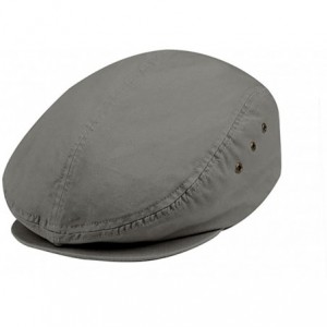 Newsboy Caps Washed Canvas Ivy Cap - Dark Gray - CR11057UEFL $8.96