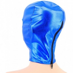 Balaclavas Metallic Cycling Face Neck Mask Hat Ultra Balaclava Hood - Blue - CY18KQI88D4 $11.46