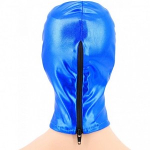 Balaclavas Metallic Cycling Face Neck Mask Hat Ultra Balaclava Hood - Blue - CY18KQI88D4 $11.46