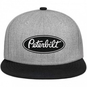 Baseball Caps Unisex Man Baseball Hat Hip Hop Adjustable Mesh Captain-Peterbilt-tiucks-Flat Cap - Black-5 - CS18AHCUCLL $16.34